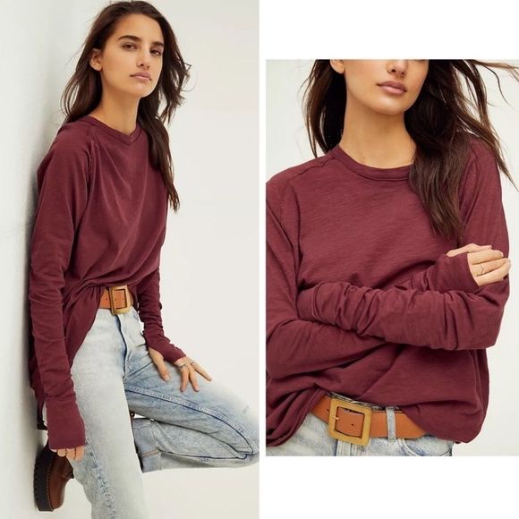 FP ARDEN Tee in Queen Pomegranate - Picture 2 of 3